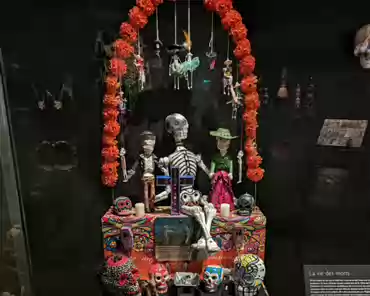 PXL_20240310_153905710 Mexican altar for the Day of the Dead on November 2 each year.
