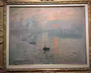 PXL_20250216_131654581 Impression Soleil Levant (Impression sunrise), the 1872 Monet painting that gave its name to Impressionism.