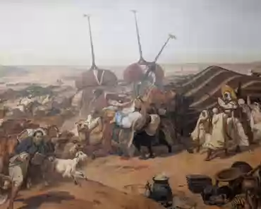 PXL_20250223_113053187 Horace Vernet, The capture of the Smala of Abd-el-Kader, 1845. The painting is 21m long. On 16 May 1843, the 