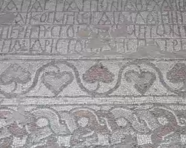PXL_20240413_131451641 Mosaic pavement of Basilica A, mid-6th century.