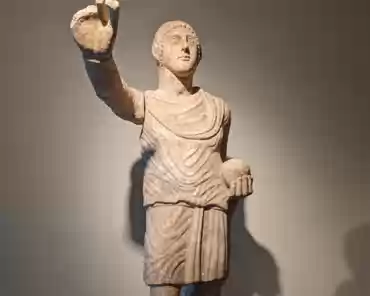 PXL_20240418_093808785 Statue of a Roman emperor, 2nd half of the 4th century CE.