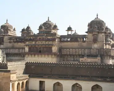 IMG_2257 The palace was built in the 17th century by the local maharaja for his friend the moghal emperor Jahangir. However Jahangir did not come as often to Orchha as...