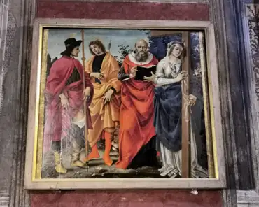 IMG_20230723_153120 Filippino Lippi, San Rocco, Sebastiano, Girolamo and Elena, 16th century.