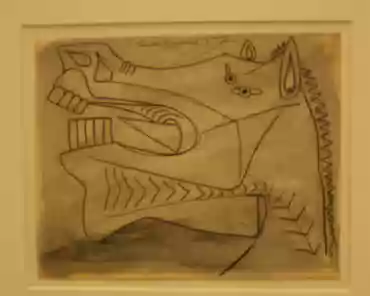 img_2146 Queen Sofia Museum: study of a horse head for Guernica (Picasso, 1937).